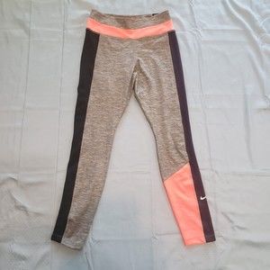 Nike Pants Women's Medium Multi Color One Color-Blocked Heathered 7/8 Leggings